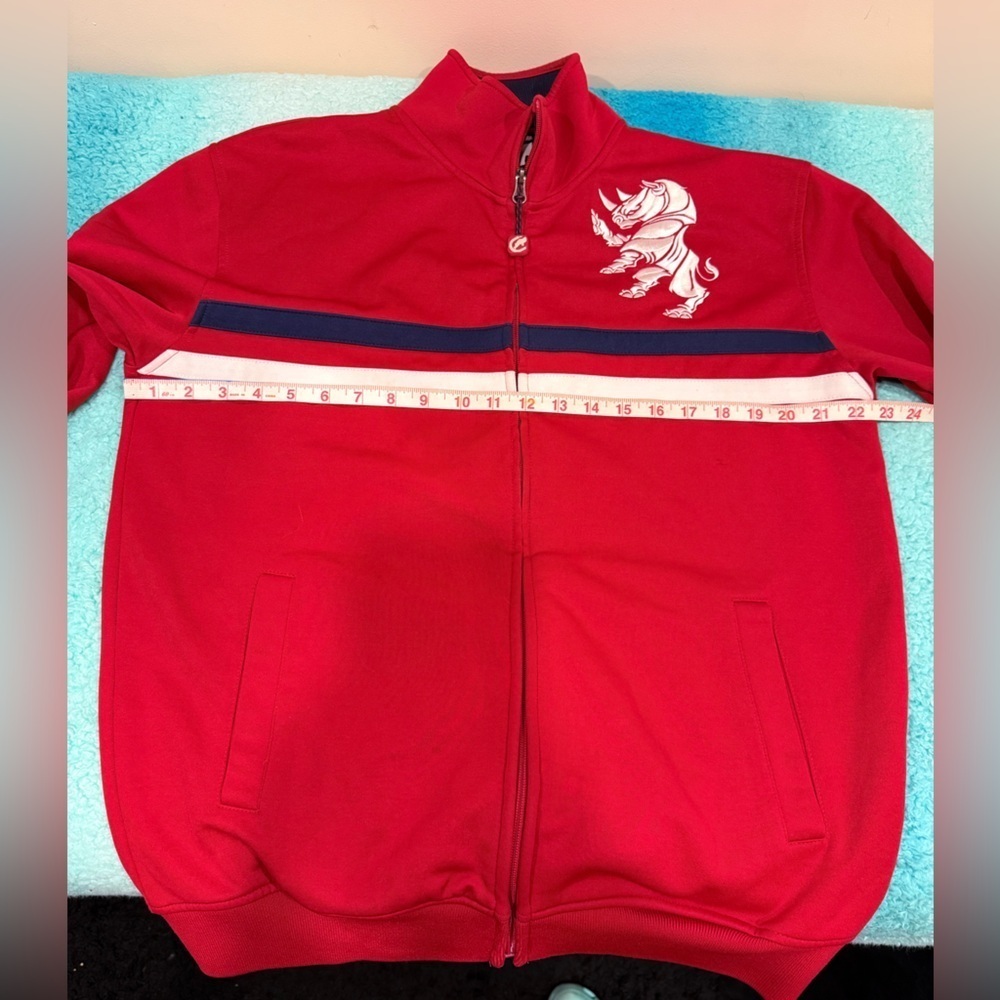 🔥Ecko Unld Red Zip-Up Jacket with White and Black Accents🔥 - Picture 3 of 5